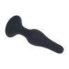 Slim Silicone Anal Plug - L - Black